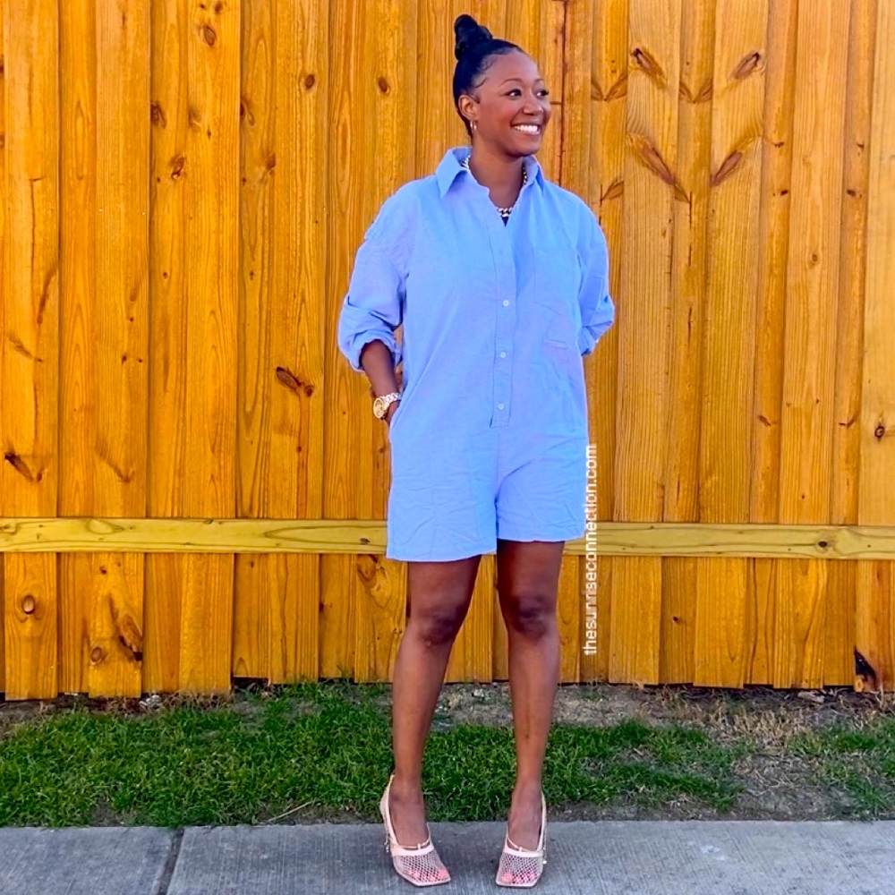 Classic Button Down Romper